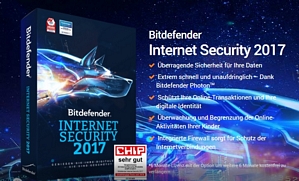Software Bitdefender Internet Security 2017 (1 PC) 12 Monate kostenlos nutzen