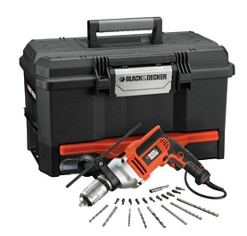 Black & Decker Schlagbohrmaschine KR705T12A mit Transportkoffer