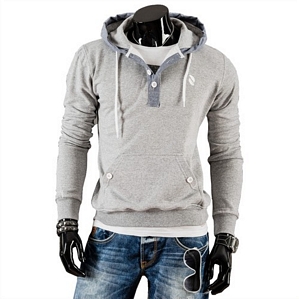 BOLF 24 Herren Sweatshirt mit Kapuze Hoodie