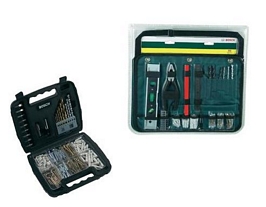 Bosch 50-tlg. Gürteltasche Bohrer-Set/Bit-Set oder Bosch 200-tlg. Mixed Titanium-Set Bohrer-Set/Bit-Set für jeweils 12,99 Euro