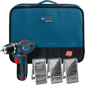Bosch Akku-Bohrschrauber GSR 10,8-2-LI inkl. 39-tlg. Zubehör-Set