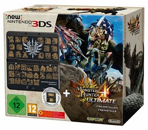 New Nintendo 3DS Monster Hunter 4 Bundle + Zierblende