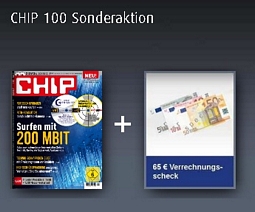 burda direkt: Jahresabo CHIP 100 für effektiv nur 3,80 Euro oder Jahresabo CHIP mit DVD  für effektiv 9,88 Euro