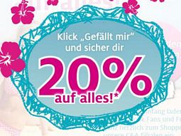 Fan der C&A-Facebookseite werden und am 21.06. 20% Rabatt in allen Filialen erhalten