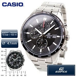 Casio Edifice EFR-512D-1AVEF Edelstahl-Armbanduhr
