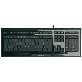 Cherry JK-0200 Multimedia Tastatur Deutsch schwarz