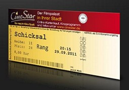 In ein beliebiges CineStar-Kino gehen und einen 10 Euro eCoupon der Deutschen Bahn sichern