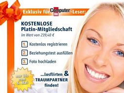 ComputerBILD: Friendscout24-Platin-Mitgliedschaft 6 Monate kostenlos testen