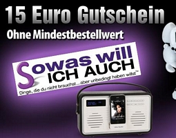 ComputerBILD: Aktionscode für Sowaswillichauch.de im Wert von 15 Euro ohne MBW
