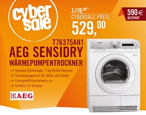 AEG T76375AH1 Wärmepumpentrockner A+ bis zu 7kg