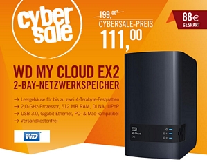 Western Digital My Cloud EX2 NAS (Leergehäuse)