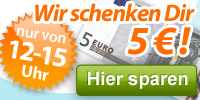 DailyDeal Lunch Sale: Bis 14 Uhr Deal kaufen und 5 Euro-Gutschein geschenkt bekommen