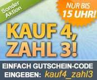 DailyDeal: Kauf 4, zahl 3! (heute bis 16:00 Uhr)