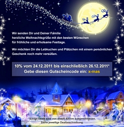 DailyDeal: 10 Prozent Weihnachtsrabatt auf (fast) alle Deals bis zum 26. Dezember