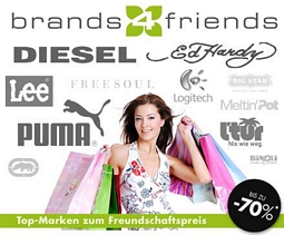 DailyDeal: 20 Euro-Gutschein für Brands4Friends ab 7 Euro