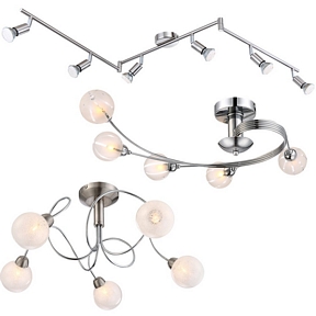 Globo Deckenleuchte Küche Flur Diele Wohnzimmer Esszimmer Leuchte Deckenlampe Strahler