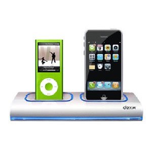 Dexim Dual Dock Charger White für iPhone