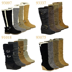Ebay-WOW: Verschiedene gefütterte Damen-Winterstiefel in 6 Farben