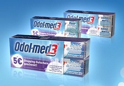 Doppelpack Odol-med3 kaufen und 5 Euro Shopping-Bon-Gutschein erhalten