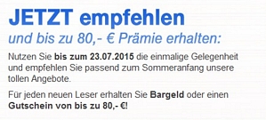 Sommeraktion beim dpv – Zeitschriftenabos mit bis zu 80 Euro Prämie erhalten