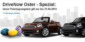 Sonder-Aktion: Beim Carsharing-Dienst DriveNow für 9,98 Euro statt 29,00 Euro anmelden (30 Gratisminuten)