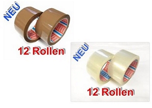 12 Rollen Paketband Klebeband original TESA