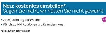 Ebay: Bis zum 30. April 2012 entfallen die Angebotsgebühren für Auktionen