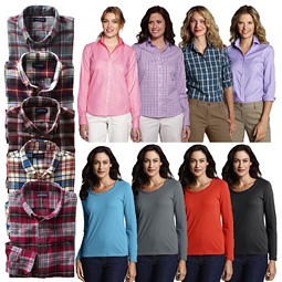 Lands‘ End Herren Freizeit-Hemd und Damenblusen