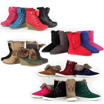 Top Damen Stiefel Stiefeletten 99921 Yeti Boots