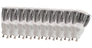 10er Set Energiespar-Strahler Energieklasse A GU10 9W oder GU10 11W