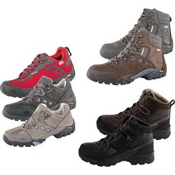Verschiedene Damen- und Herrenwanderschuhe von VAUDE