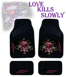 Ebay-WOW: Original Ed Hardy Autoteppich-Sets