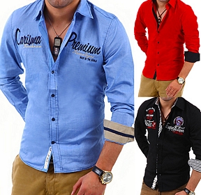 Ebay-WOW: Diverse Freizeithemden für Herren Slim-Fit