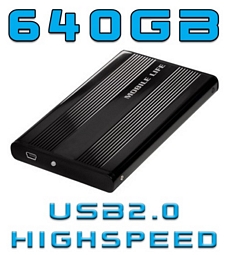 Externe Festplatte NoName 640GB 2,5 Zoll