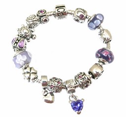 Verschiedene Italy-Charm Bead Armbänder