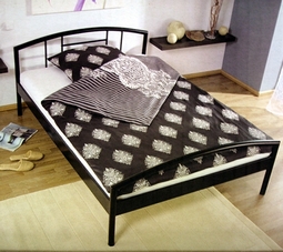 Ebay-WOW: Metall-Bett in Schwarz (140 x 200 cm)
