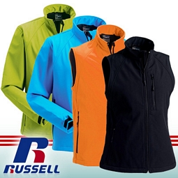Russell Softshelljacken und Westen in 4 Farben
