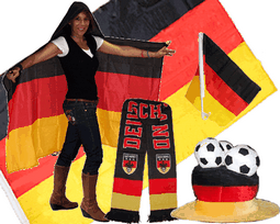 Ebay-WOW: 5-teiliges Fußball Fanset für die WM2010
