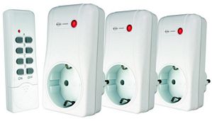 Elro Funkschalter und Dimmer Set mit Fernbedienung [AB440DSS]