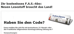 access: Als Student Jahresabo der F.A.Z. kostenlos sichern