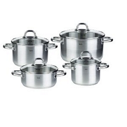 Fissler Topf-Set Korfu 4-teilig mit Glasdeckel (3311804000)