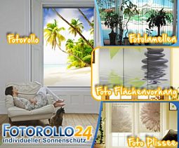 Individueller Sichtschutz: Gutschein für Fotorollo24 im Wert von 60 Euro für 15 Euro