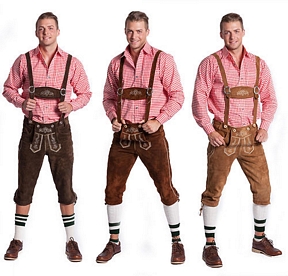 FROHSINN Trachten Lederhose für Herren und Dirndl für Damen