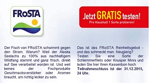 Frosta Schlemmerfilets oder Knusper Minis gratis testen durch Kaufpreiserstattung