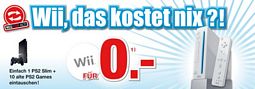 GameStop: PS2 Slim + 10 Spiele gegen neue Wii tauschen