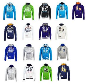 Gangster Unit by Geographical Norway Sweatjacke Sweat Jacke Hoodie