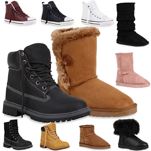 Gefütterte Damen- und Herren-Boots (890415) Größe 36 – 45