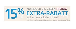 Groupon: 20 Prozent Rabatt auf lokale Deals (bis heute Abend 24 Uhr)