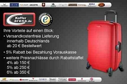 Groupon: 50 Euro Koffer-Arena-Gutschein für 25 Euro abstauben