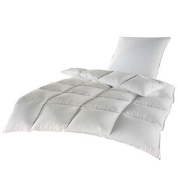 Halbdaunen Betten Set Steppbett Kissen 80x80cm + 135x200cm